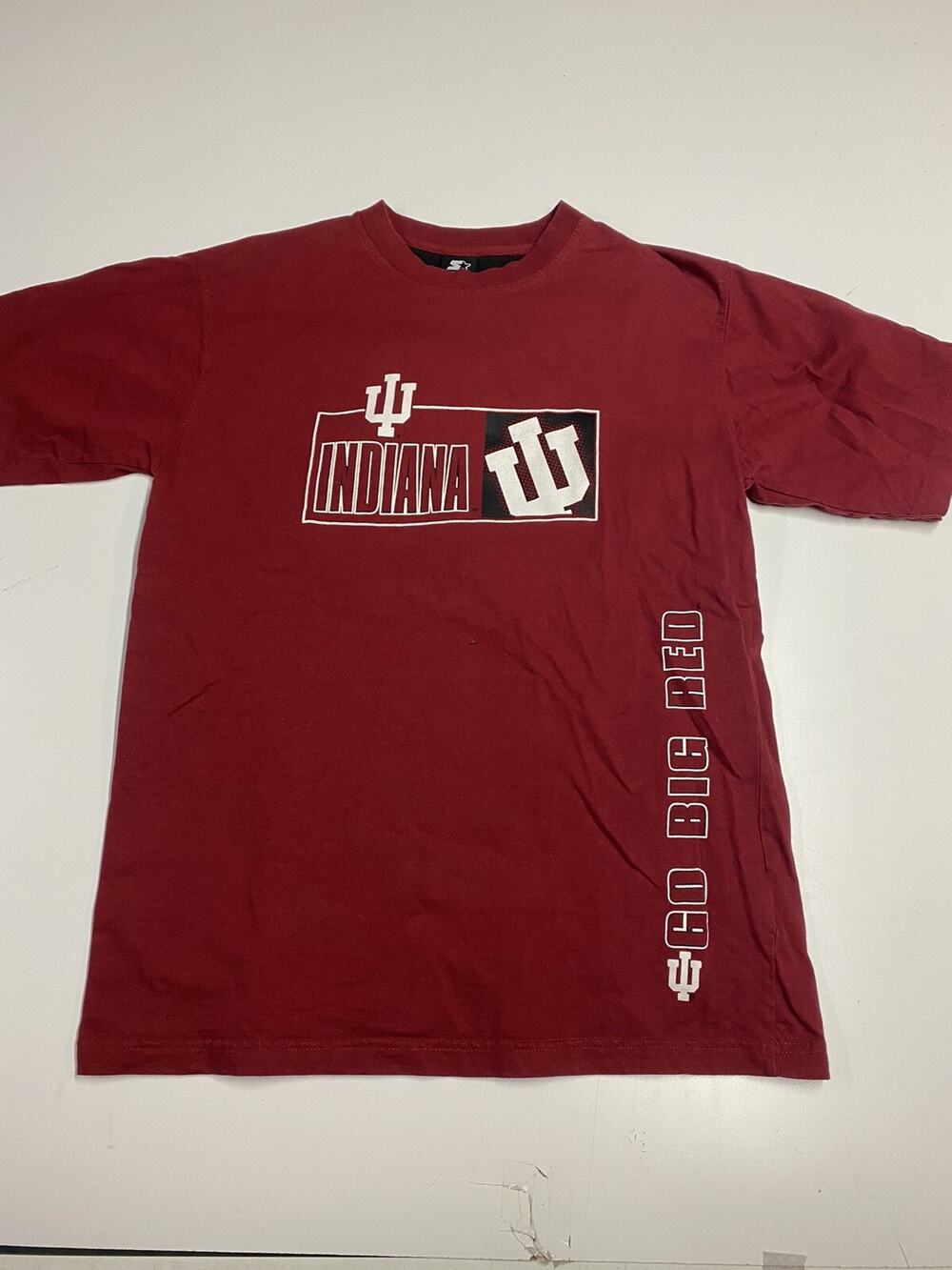 Vintage Indiana Hoosiers Go Big Red basketball T-shirt size adult Medium Starter